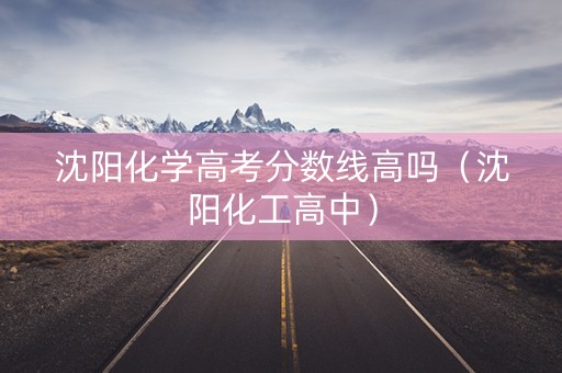 沈阳化学高考分数线高吗（沈阳化工高中）