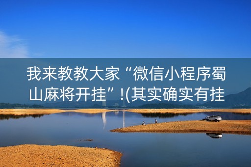 我来教教大家“微信小程序蜀山麻将开挂”!(其实确实有挂)-抖音