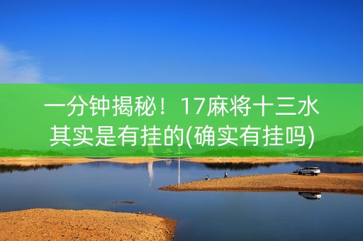 一分钟揭秘！17麻将十三水其实是有挂的(确实有挂吗)