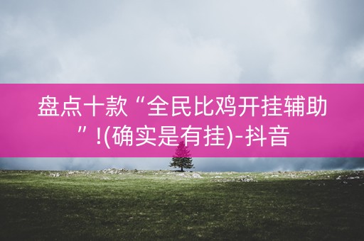 盘点十款“全民比鸡开挂辅助”!(确实是有挂)-抖音