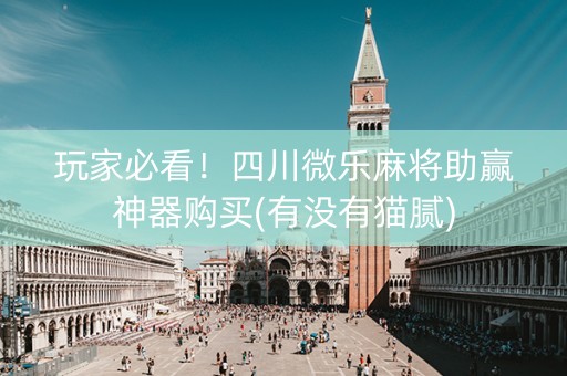 玩家必看！四川微乐麻将助赢神器购买(有没有猫腻)