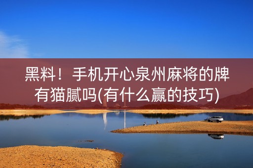 黑料！手机开心泉州麻将的牌有猫腻吗(有什么赢的技巧)