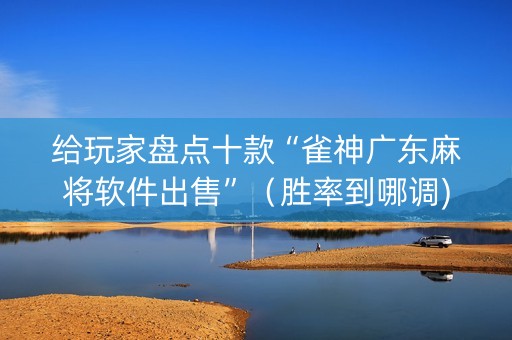 给玩家盘点十款“雀神广东麻将软件出售”（胜率到哪调)