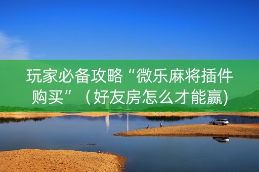 玩家必备攻略“微乐麻将插件购买”（好友房怎么才能赢)