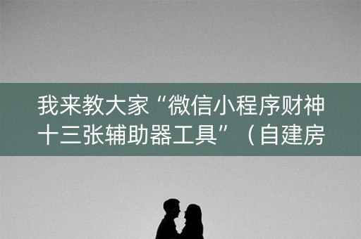 我来教大家“微信小程序财神十三张辅助器工具”（自建房怎么赢)