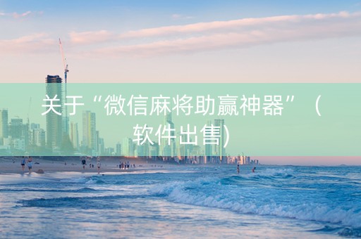 关于“微信麻将助赢神器”（软件出售)
