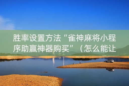 胜率设置方法“雀神麻将小程序助赢神器购买”（怎么能让牌好一点)