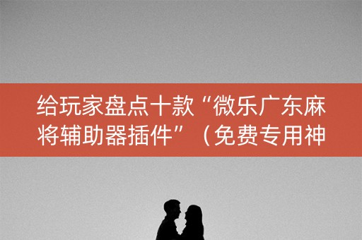 给玩家盘点十款“微乐广东麻将辅助器插件”（免费专用神器)