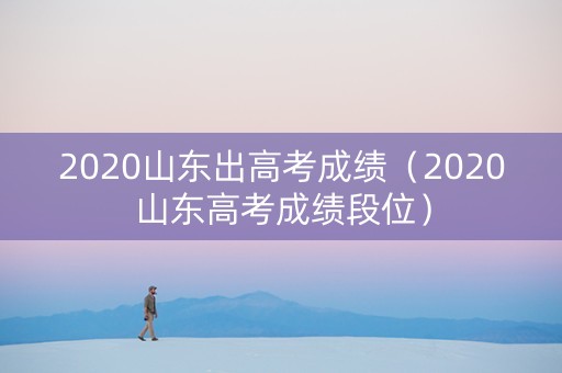 2020山东出高考成绩（2020山东高考成绩段位）