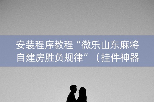 安装程序教程“微乐山东麻将自建房胜负规律”（挂件神器)