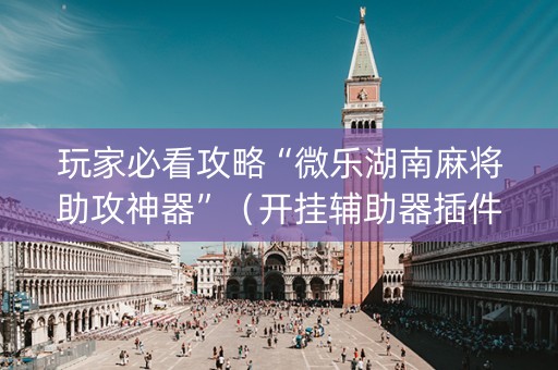 玩家必看攻略“微乐湖南麻将助攻神器”（开挂辅助器插件)