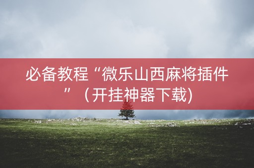 必备教程“微乐山西麻将插件”（开挂神器下载)