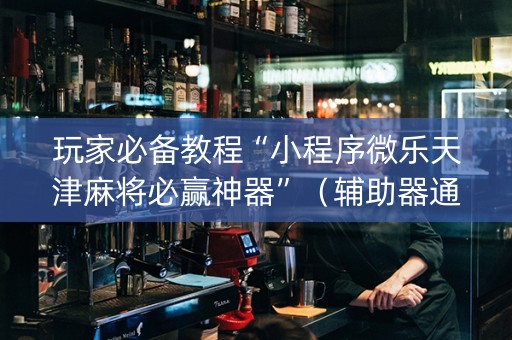 玩家必备教程“小程序微乐天津麻将必赢神器”（辅助器通用版)
