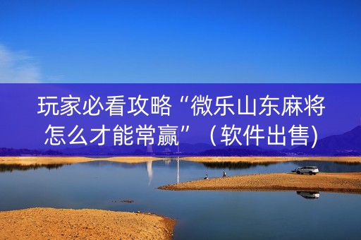 玩家必看攻略“微乐山东麻将怎么才能常赢”（软件出售)