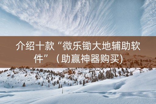 介绍十款“微乐锄大地辅助软件”（助赢神器购买)