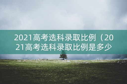 2021高考选科录取比例（2021高考选科录取比例是多少）