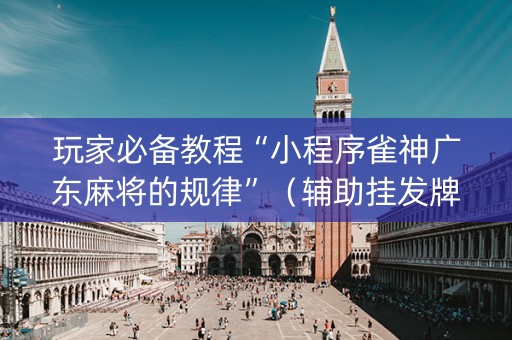 玩家必备教程“小程序雀神广东麻将的规律”（辅助挂发牌规律)