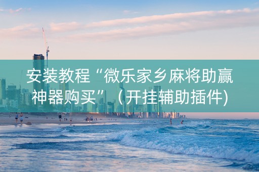 安装教程“微乐家乡麻将助赢神器购买”（开挂辅助插件)