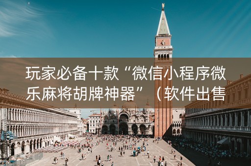 玩家必备十款“微信小程序微乐麻将胡牌神器”（软件出售)