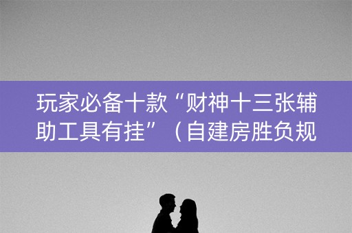 玩家必备十款“财神十三张辅助工具有挂”（自建房胜负规律)