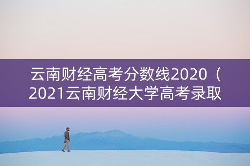 云南财经高考分数线2020（2021云南财经大学高考录取）