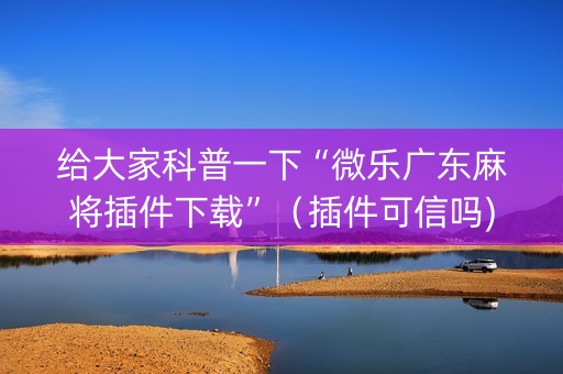 给大家科普一下“微乐广东麻将插件下载”（插件可信吗)