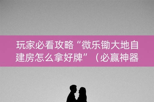 玩家必看攻略“微乐锄大地自建房怎么拿好牌”（必赢神器)
