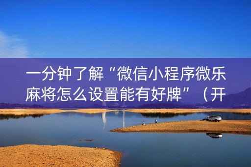 一分钟了解“微信小程序微乐麻将怎么设置能有好牌”（开挂辅助插件)