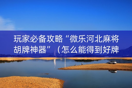 玩家必备攻略“微乐河北麻将胡牌神器”（怎么能得到好牌)