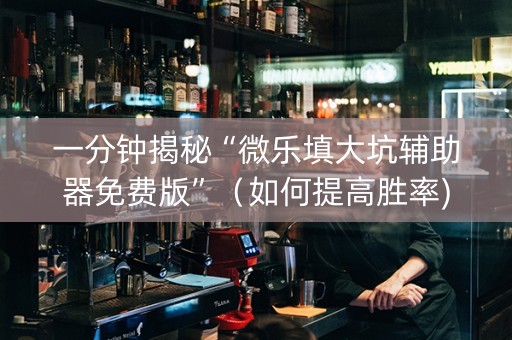 一分钟揭秘“微乐填大坑辅助器免费版”（如何提高胜率)