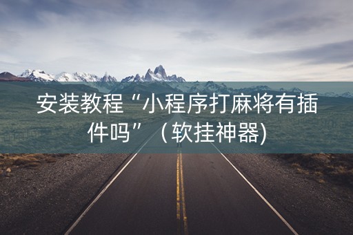 安装教程“小程序打麻将有插件吗”（软挂神器)