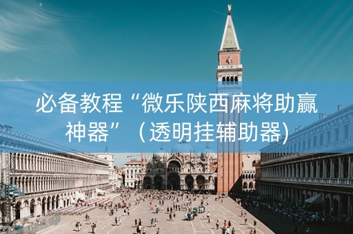 必备教程“微乐陕西麻将助赢神器”（透明挂辅助器)