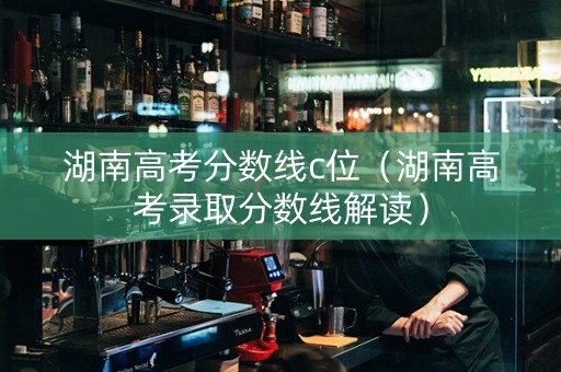 湖南高考分数线c位（湖南高考录取分数线解读）