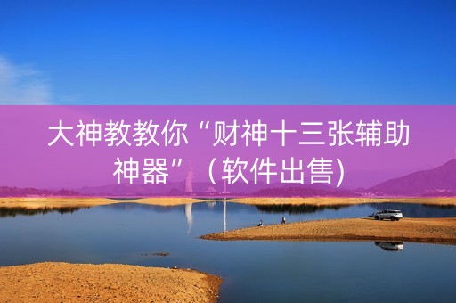 大神教教你“财神十三张辅助神器”（软件出售)