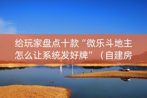 给玩家盘点十款“微乐斗地主怎么让系统发好牌”（自建房怎么赢)