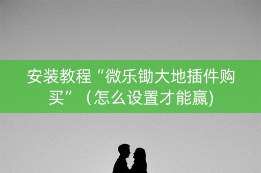 安装教程“微乐锄大地插件购买”（怎么设置才能赢)