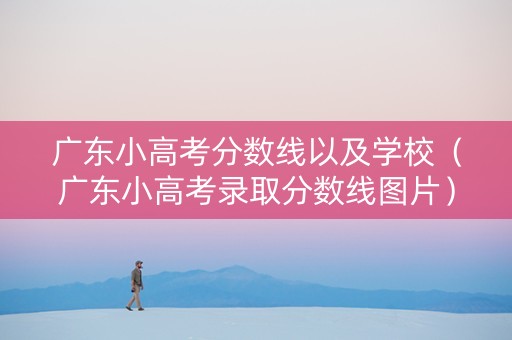 广东小高考分数线以及学校（广东小高考录取分数线图片）