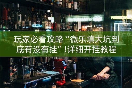 玩家必看攻略“微乐填大坑到底有没有挂”!详细开挂教程-抖音
