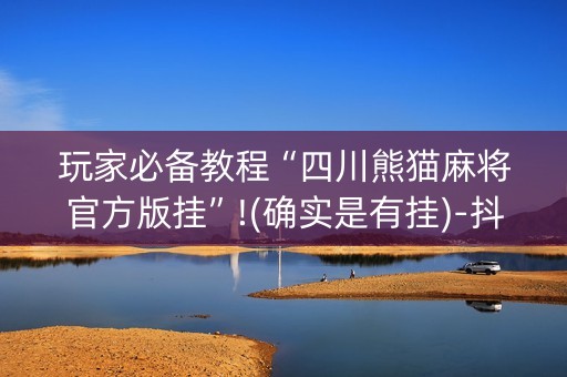 玩家必备教程“四川熊猫麻将官方版挂”!(确实是有挂)-抖音