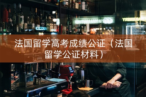 法国留学高考成绩公证（法国留学公证材料）