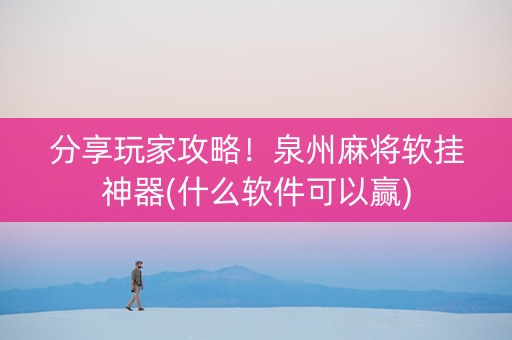 分享玩家攻略！泉州麻将软挂神器(什么软件可以赢)