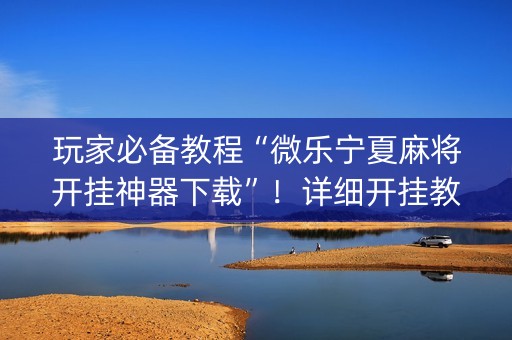 玩家必备教程“微乐宁夏麻将开挂神器下载”！详细开挂教程（确实真的有挂)-抖音