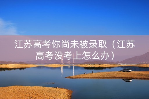江苏高考你尚未被录取（江苏高考没考上怎么办）