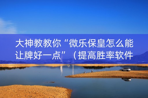 大神教教你“微乐保皇怎么能让牌好一点”（提高胜率软件)
