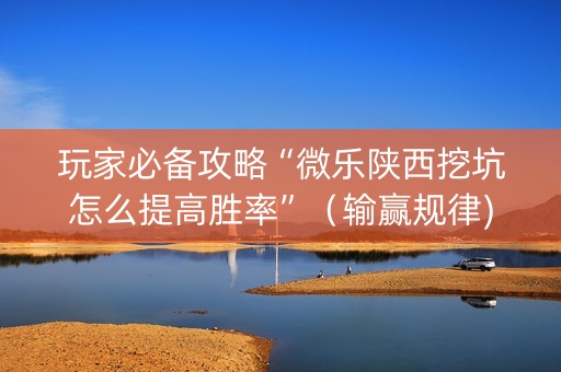 玩家必备攻略“微乐陕西挖坑怎么提高胜率”（输赢规律)