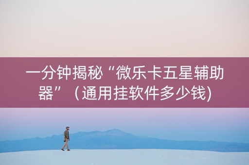 一分钟揭秘“微乐卡五星辅助器”（通用挂软件多少钱)