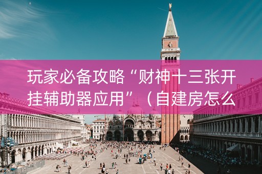 玩家必备攻略“财神十三张开挂辅助器应用”（自建房怎么赢)