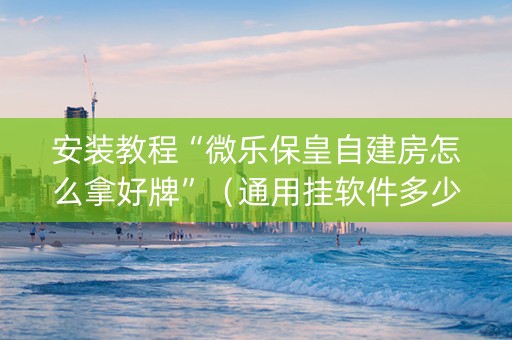 安装教程“微乐保皇自建房怎么拿好牌”（通用挂软件多少钱)