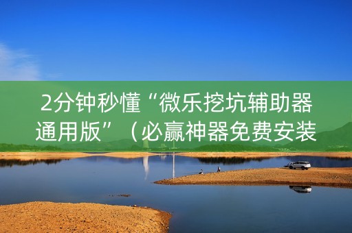 2分钟秒懂“微乐挖坑辅助器通用版”（必赢神器免费安装)