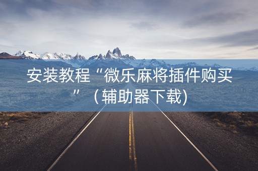 安装教程“微乐麻将插件购买”（辅助器下载)